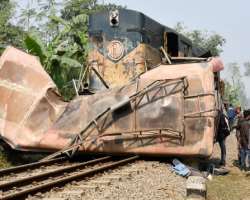 She became the reason for various railroad accidents at this place and passerby people are advised to cross the place carefully She became the reason for various railroad accidents at this place and passerby people are advised to cross the place carefully.